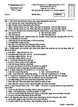 Đề kiểm tra học kì I Lịch sử lớp 12 - Mã đề 666 - Năm học 2016-2017 - Sở GD & ĐT Kiên Giang